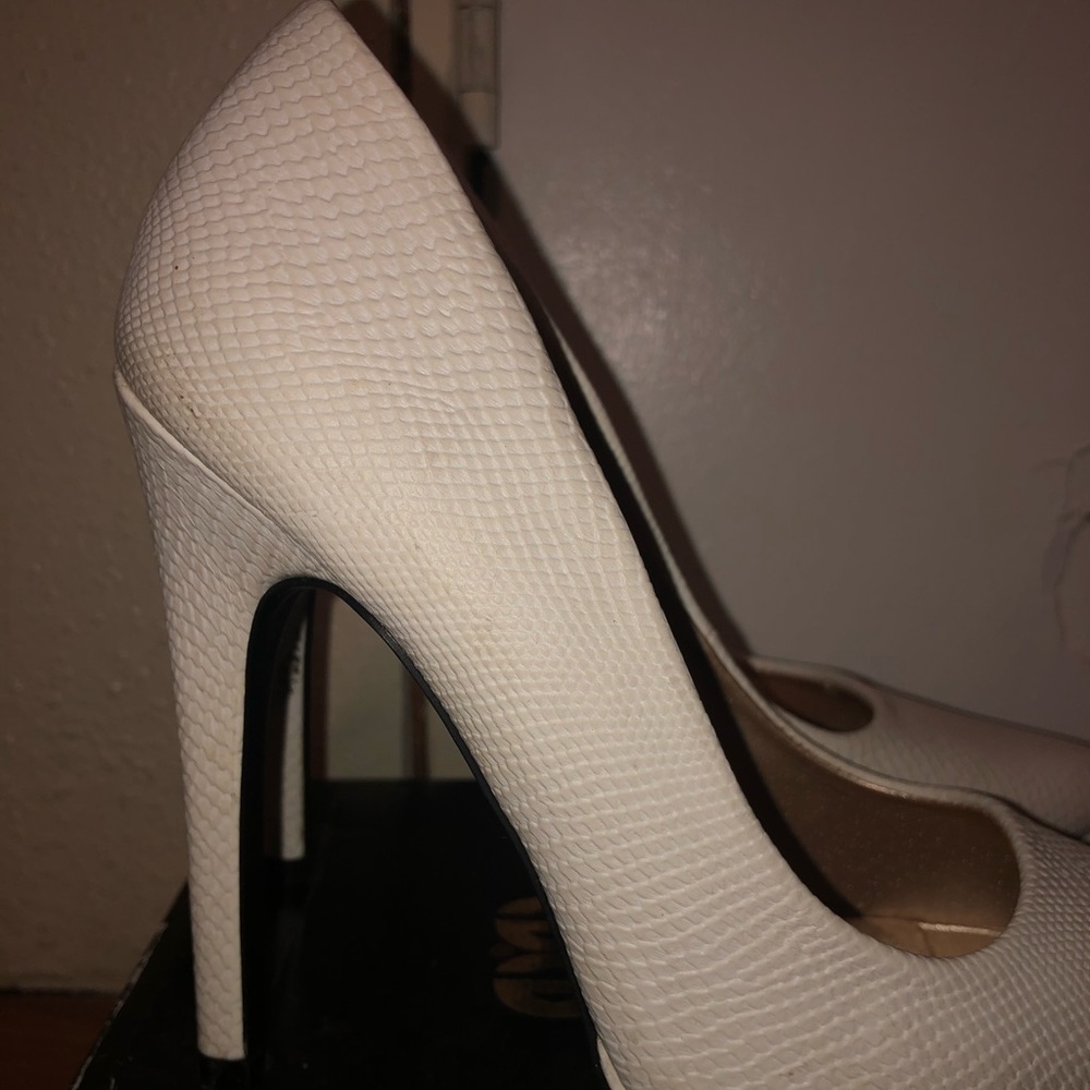 White Charlotte Risse heels ♥️👠